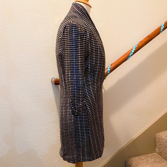 Double Breasted Sequin Coat Dress - Picture 14 of 15